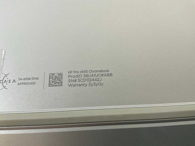 Hp pro c640 13.5”, core(tm) i5 10th gen, 8 gb ram, 64 gb ssd chromebooks (4x) - afbeelding 28 van  29