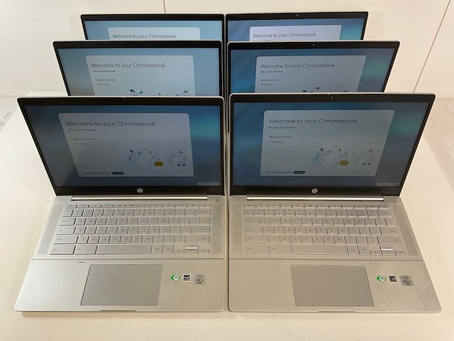 Hp pro c640 13.5”, core(tm) i5 10th gen, 8 gb ram, 64 gb ssd chromebooks (6x) - afbeelding 1 van  4