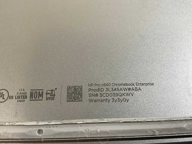 Hp pro c640 14”, core i5 10th gen, 8 gb ram, 64 gb ssd touchscreen chromebooks (3x) - afbeelding 23 van  23