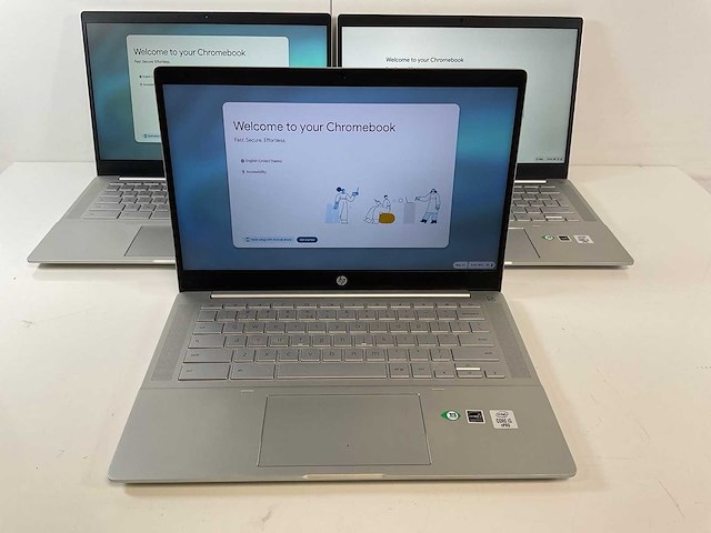 Hp pro c640 14”, core(tm) i5 10th gen, 8 gb ram, 64 gb ssd chromebooks (3x) - afbeelding 1 van  23