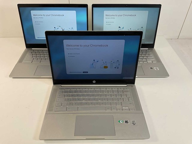 Hp pro c640 14”, core(tm) i5 10th gen, 8 gb ram, 64 gb ssd chromebooks (3x) - afbeelding 1 van  22