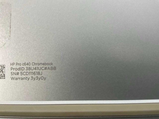 Hp pro c640 14”, core(tm) i5 10th gen, 8 gb ram, 64 gb ssd chromebooks (3x) - afbeelding 19 van  19