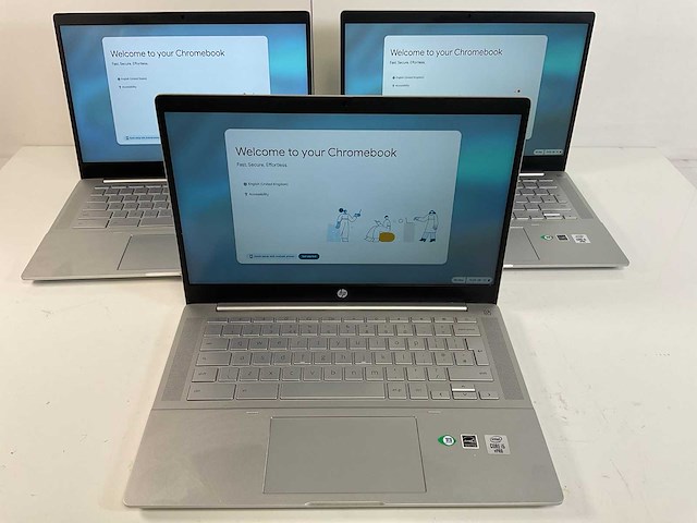 Hp pro c640 14”, core(tm) i5 10th gen, 8 gb ram, 64 gb ssd chromebooks (3x) - afbeelding 1 van  23