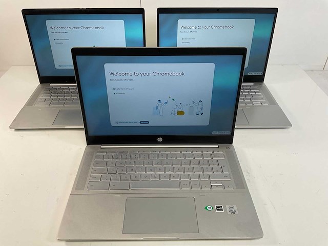 Hp pro c640 14”, core(tm) i5 10th gen, 8 gb ram, 64 gb ssd chromebooks (3x) - afbeelding 1 van  23