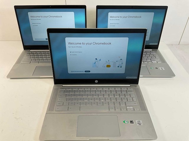 Hp pro c640 14”, core(tm) i5 10th gen, 8 gb ram, 64 gb ssd chromebooks (3x) - afbeelding 1 van  3