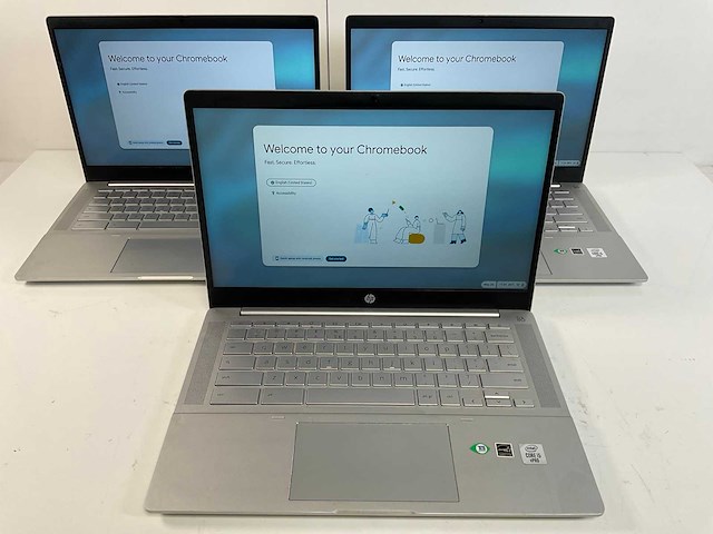 Hp pro c640 14”, core(tm) i5 10th gen, 8 gb ram, 64 gb ssd chromebooks (3x) - afbeelding 1 van  22