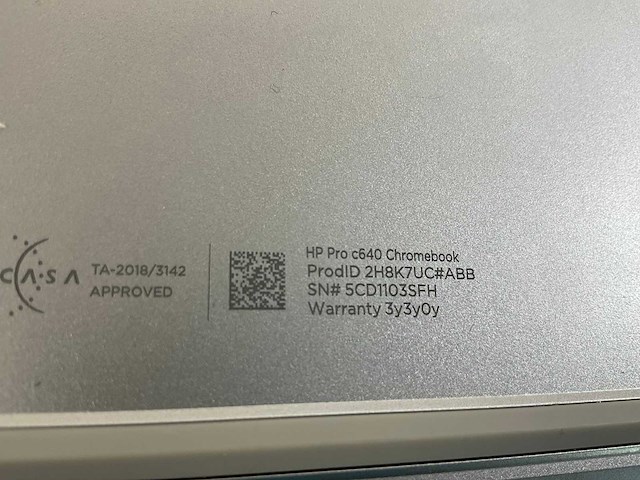Hp pro c640 14”, core(tm) i5 10th gen, 8 gb ram, 64 gb ssd touchscreen chromebooks (3x) - afbeelding 8 van  21