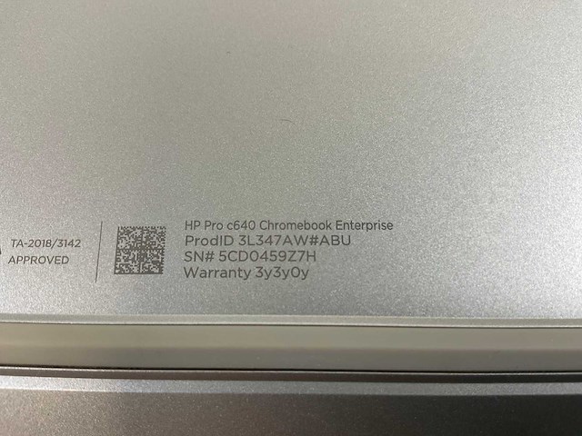 Hp pro c640 14”, core(tm) i7 10th gen, 16 gb ram, 128 gb ssd touchscreen chromebooks (3x) - afbeelding 16 van  17