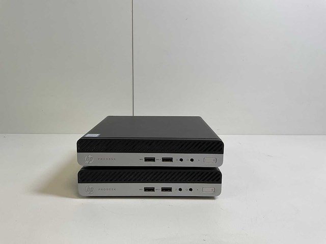 Hp pro desk 400 g5, core(tm) i5 9th gen, 8gb ram (1x8gb), 256 gb nvme mini desktops (2x) - afbeelding 1 van  7