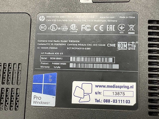 Hp probook 430 g3 laptop - afbeelding 6 van  6