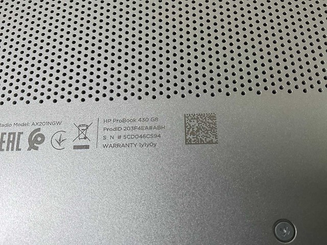 Hp probook 430 g8 13.3”, core(tm) i5 11th gen, 8 gb ram, 256 gb nvme laptop - afbeelding 3 van  3