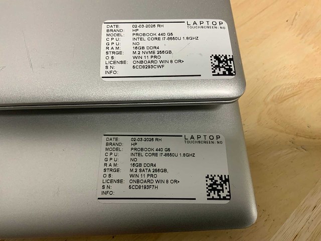 Hp probook 440 g5 laptop (2x) - afbeelding 7 van  8