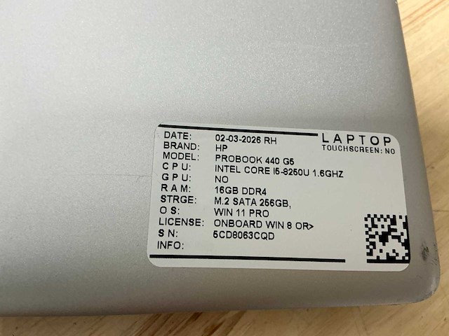 Hp probook 440 g5 laptop (3x) - afbeelding 1 van  3