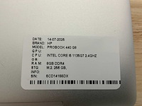 Hp probook 440 g8(i5-gen11) laptop - afbeelding 7 van  8