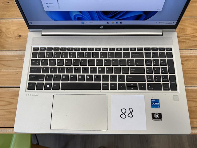 Hp probook 450 15.6 inch g9 notebook pc. intel core i5-1235u 1.30 ghz. 8 gb ram. 237 gb hdd. geen lader - afbeelding 2 van  3