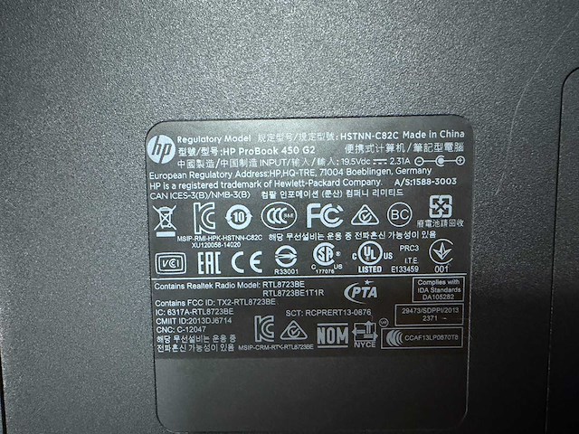 Hp probook 450 g2 laptop - afbeelding 7 van  7