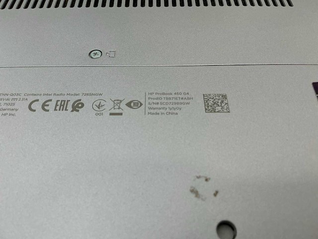 Hp probook 450 g4 laptop - afbeelding 7 van  7