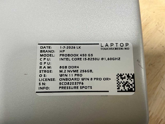 Hp probook 450 g5 laptop (2x) - afbeelding 6 van  6