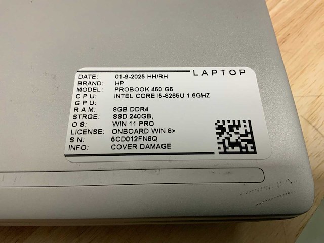 Hp probook 450 g6 laptop (2x) - afbeelding 9 van  10