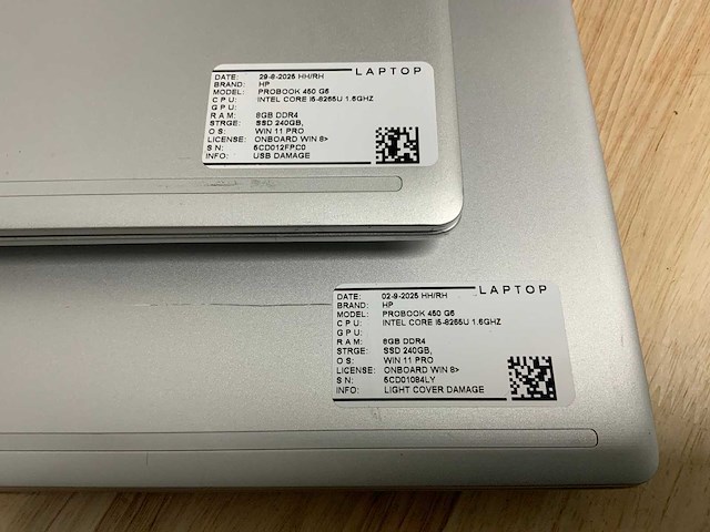 Hp probook 450 g6 laptop (2x) - afbeelding 8 van  9