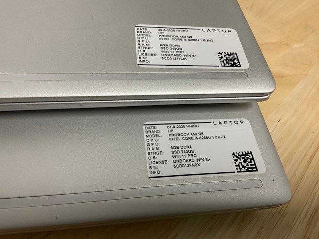 Hp probook 450 g6 laptop (2x) - afbeelding 2 van  8