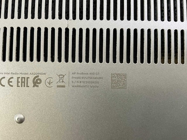 Hp probook 450 g7 15.6”, core(tm) i7 10th gen, 16 gb ram, 256 gb nvme laptop - afbeelding 3 van  3