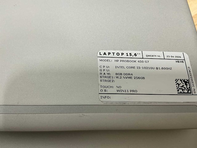 Hp probook 450 g7 laptop (2x) - afbeelding 8 van  8