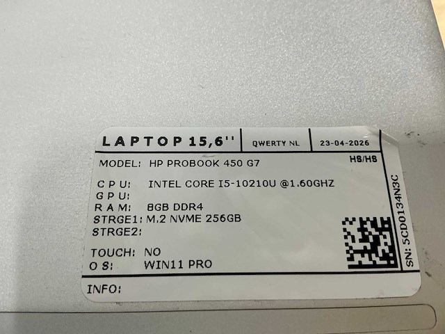 Hp probook 450 g7 laptop (2x) - afbeelding 6 van  6