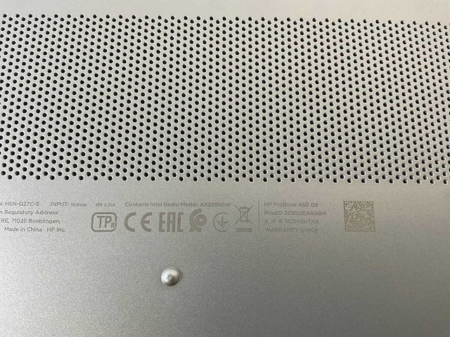 Hp probook 450 g8 15,5”, core(tm) i3 11th gen, 8 gb ram, 256 gb nvme laptop - afbeelding 7 van  7