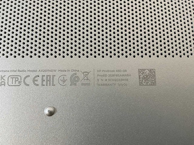 Hp probook 450 g8 15,5”, core(tm) i5 11th gen, 8 gb ram, no hdd laptop - afbeelding 7 van  7