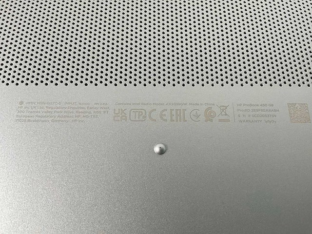 Hp probook 450 g8 15.6”, core(tm) i5 11th gen, 8 gb ram, 256 gb nvme laptop - afbeelding 7 van  7