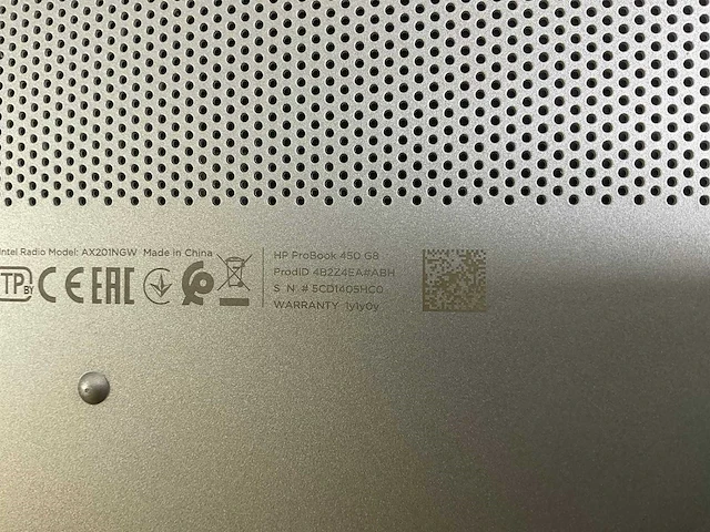 Hp probook 450 g8 15.6”, core(tm) i5 11th gen, 8 gb ram, 256 gb nvme laptop - afbeelding 5 van  5
