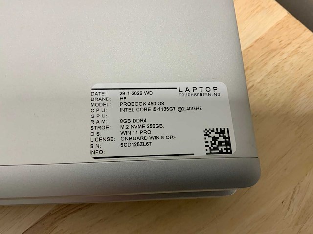 Hp probook 450 g8 laptop (2x) - afbeelding 3 van  5