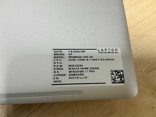 Hp probook 450 g8 laptop (2x) - afbeelding 6 van  7
