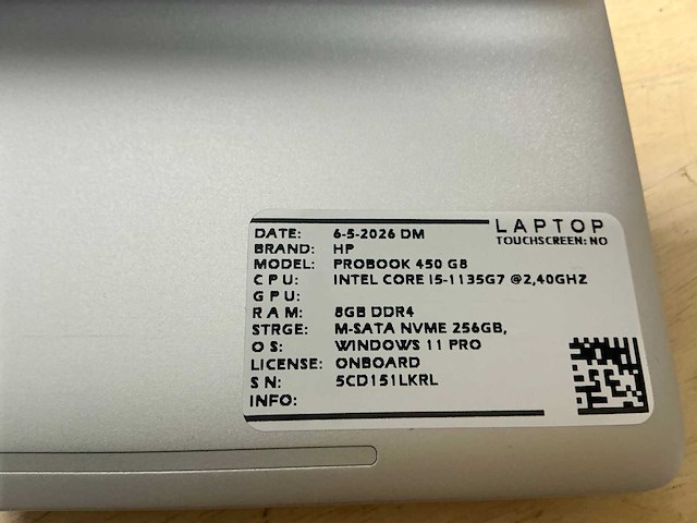 Hp probook 450 g8 laptop (2x) - afbeelding 6 van  7