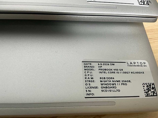 Hp probook 450 g8 laptop (2x) - afbeelding 5 van  6