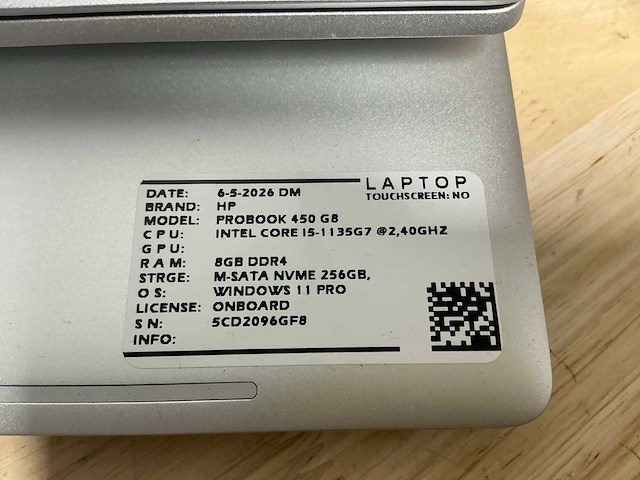 Hp probook 450 g8 laptop (2x) - afbeelding 5 van  6