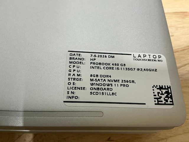 Hp probook 450 g8 laptop (2x) - afbeelding 5 van  6