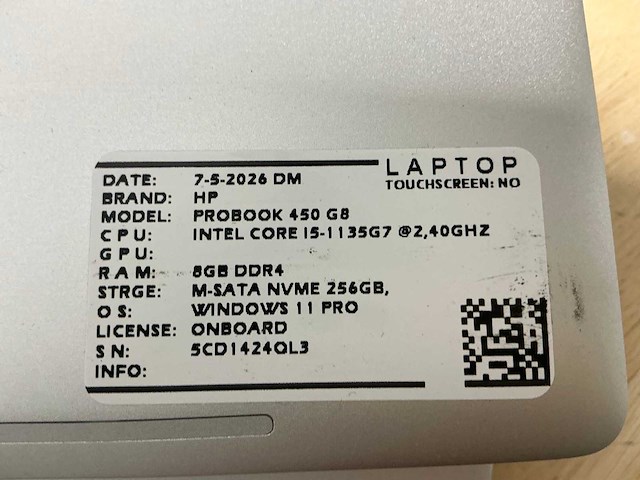 Hp probook 450 g8 laptop (2x) - afbeelding 7 van  7