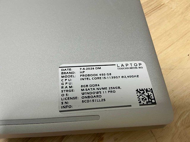 Hp probook 450 g8 laptop (2x) - afbeelding 5 van  6