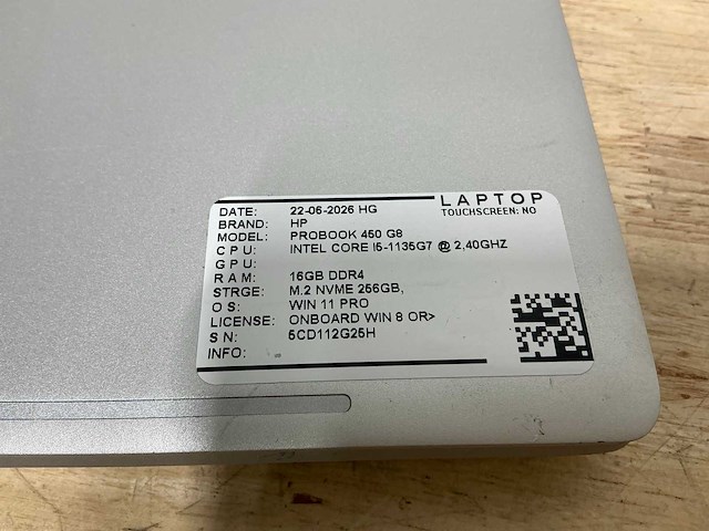 Hp probook 450 g8 laptop (2x) - afbeelding 6 van  6
