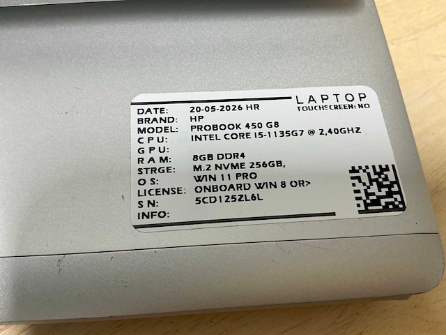 Hp probook 450 g8 laptop (2x) - afbeelding 6 van  7