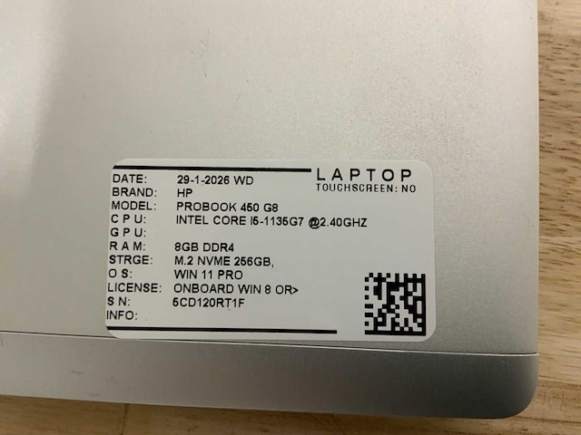 Hp probook 450 g8 laptop - afbeelding 7 van  7