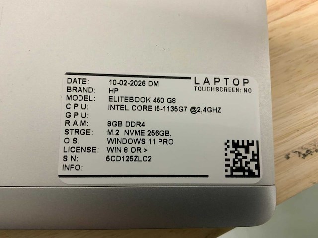 Hp probook 450 g8 laptop - afbeelding 7 van  7