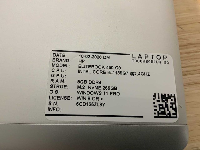 Hp probook 450 g8 laptop - afbeelding 7 van  7