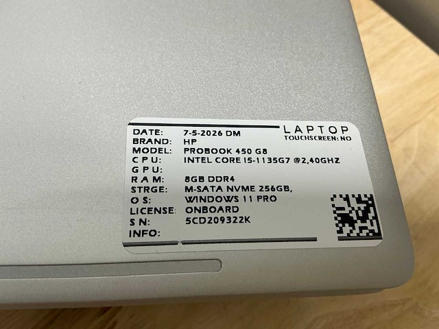 Hp probook 450 g8 laptop - afbeelding 7 van  7