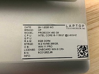 Hp probook 450 g8(i5-gen11) laptop (2x) - afbeelding 7 van  8