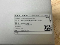 Hp probook 635 aero g8 laptop (2x) - afbeelding 5 van  7