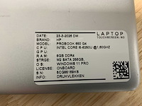 Hp probook 650 g4 laptop (5x) - afbeelding 3 van  15