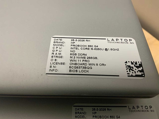 Hp probook 650 g4 laptop (5x) - afbeelding 8 van  13